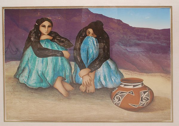 R.C. Gorman (American 1932 - 2005) Lithograph, 2