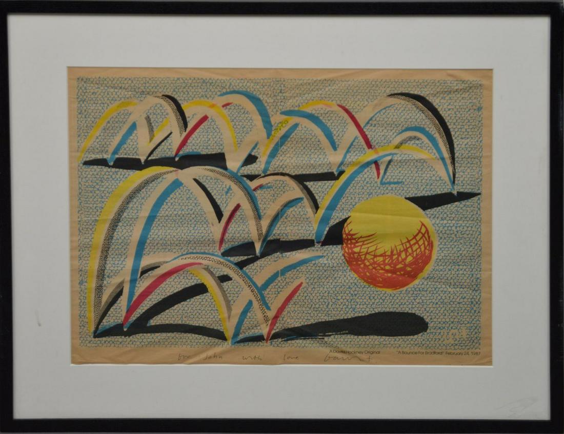 DAVID HOCKNEY (English. Born 1937) A Bounce for (1 of 9)