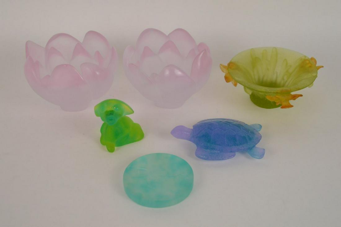 SIX DAUM PATE DE VERRE CRYSTAL ARTICLES - Daum France (1 of 5)