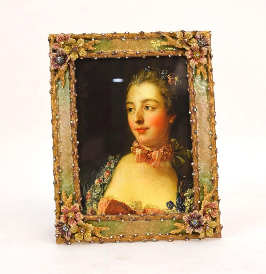 JAY STRONGWATER TWIG & FLOWER PICTURE FRAME - Gold-tone (1 of 6)