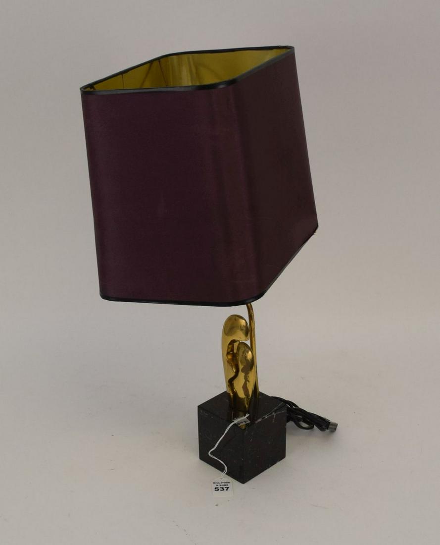 PHILIPPE JEAN GILT BRONZE TABLE LAMP SCULPTURE - (1 of 5)