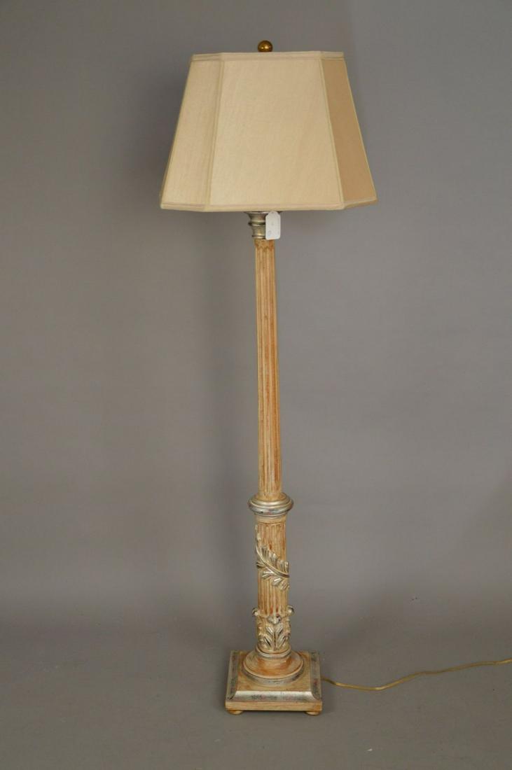 Wood Column Floor Lamp, 65"h (1 of 3)