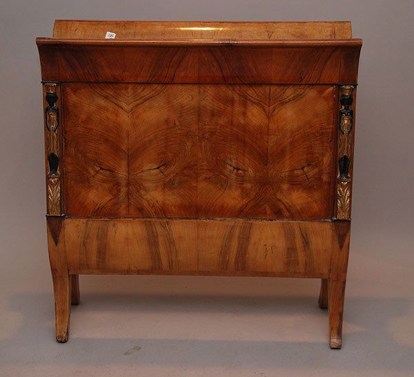 Neo-classical sleigh bed, 19th century, 35"w: Neo-classical sleigh bed, 19th century, 35"w