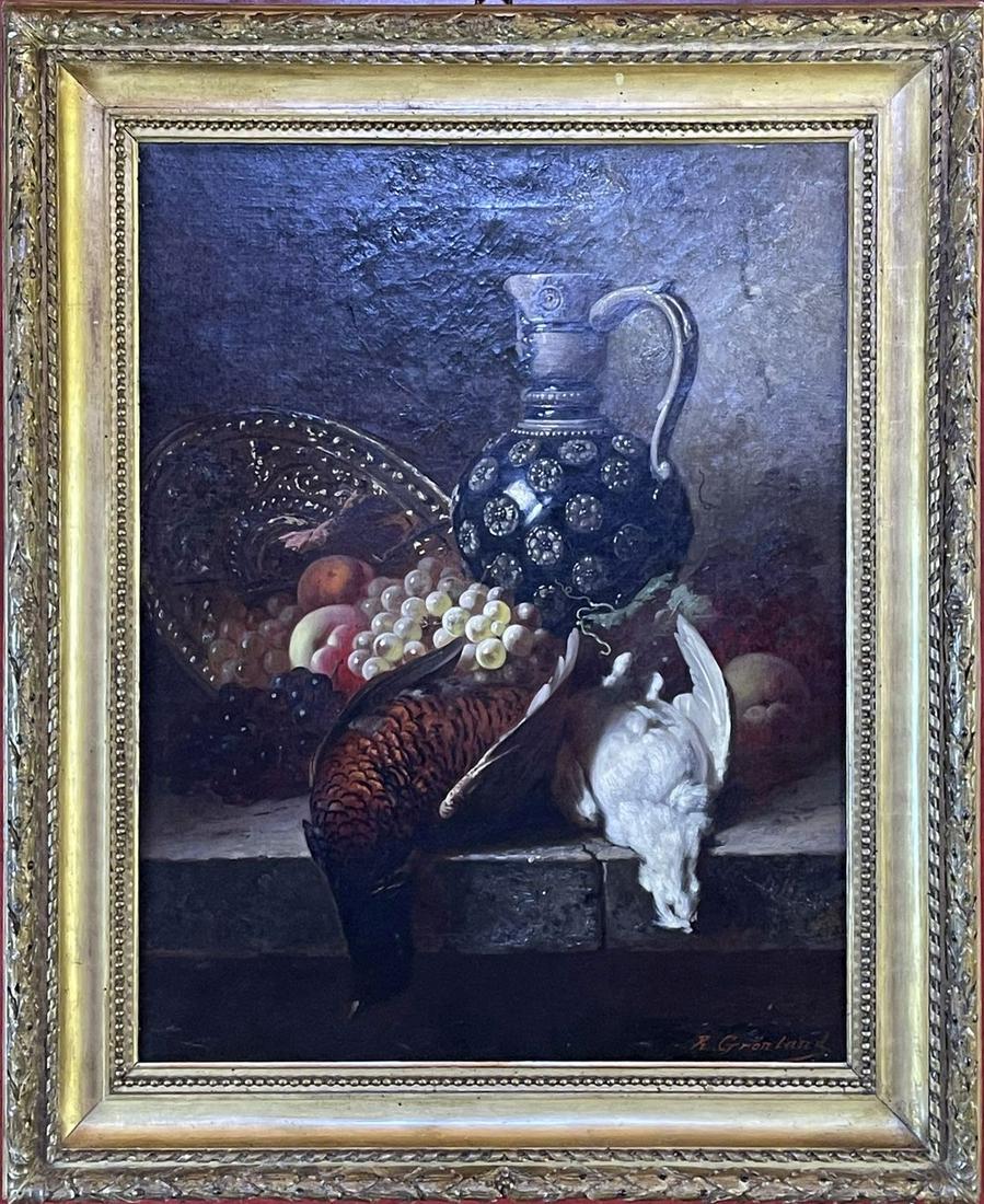Rene Grönland (GERMAN, 1849–1892) A STILL LIFE OF GAME (1 of 8)