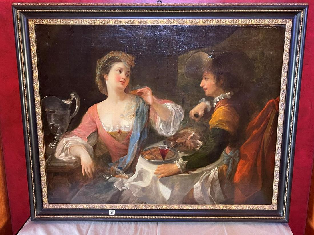 Antique Continental School Old Master Oil on Canvas 36 (1 of 9)