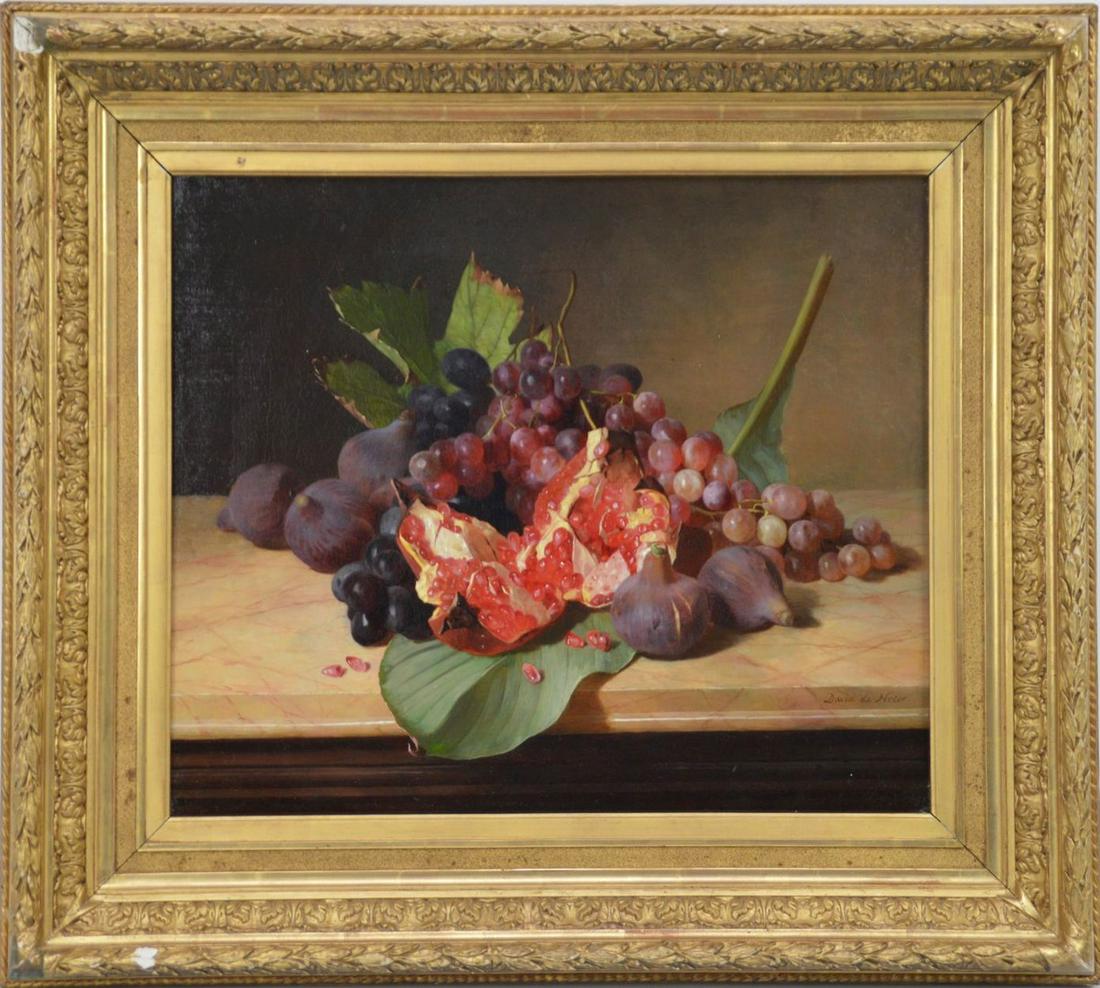 David Emile Joseph de Noter (BELGIAN) Oil Still Life (1 of 7)