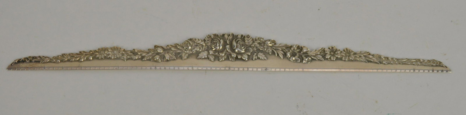 S. Kirk & Son Sterling Silver 12-inch Ruler, Repousse (1 of 6)