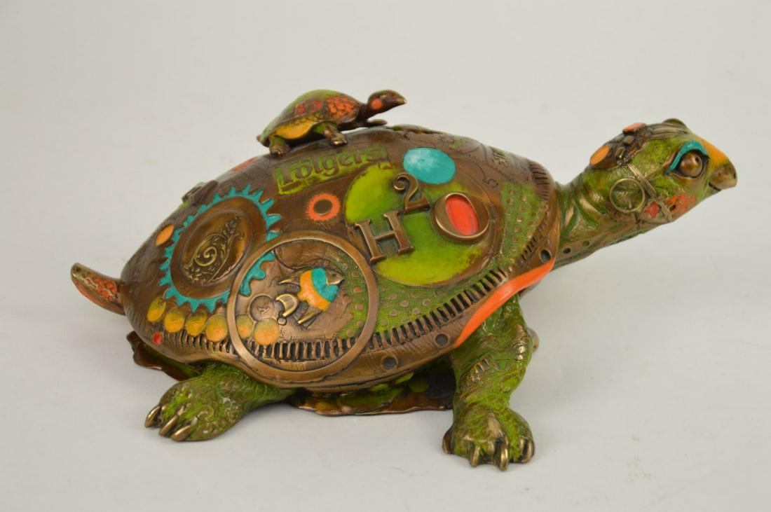 NANO LOPEZ Bronze Turtle "Sophie" Sculpture (Columbia / (1 of 7)