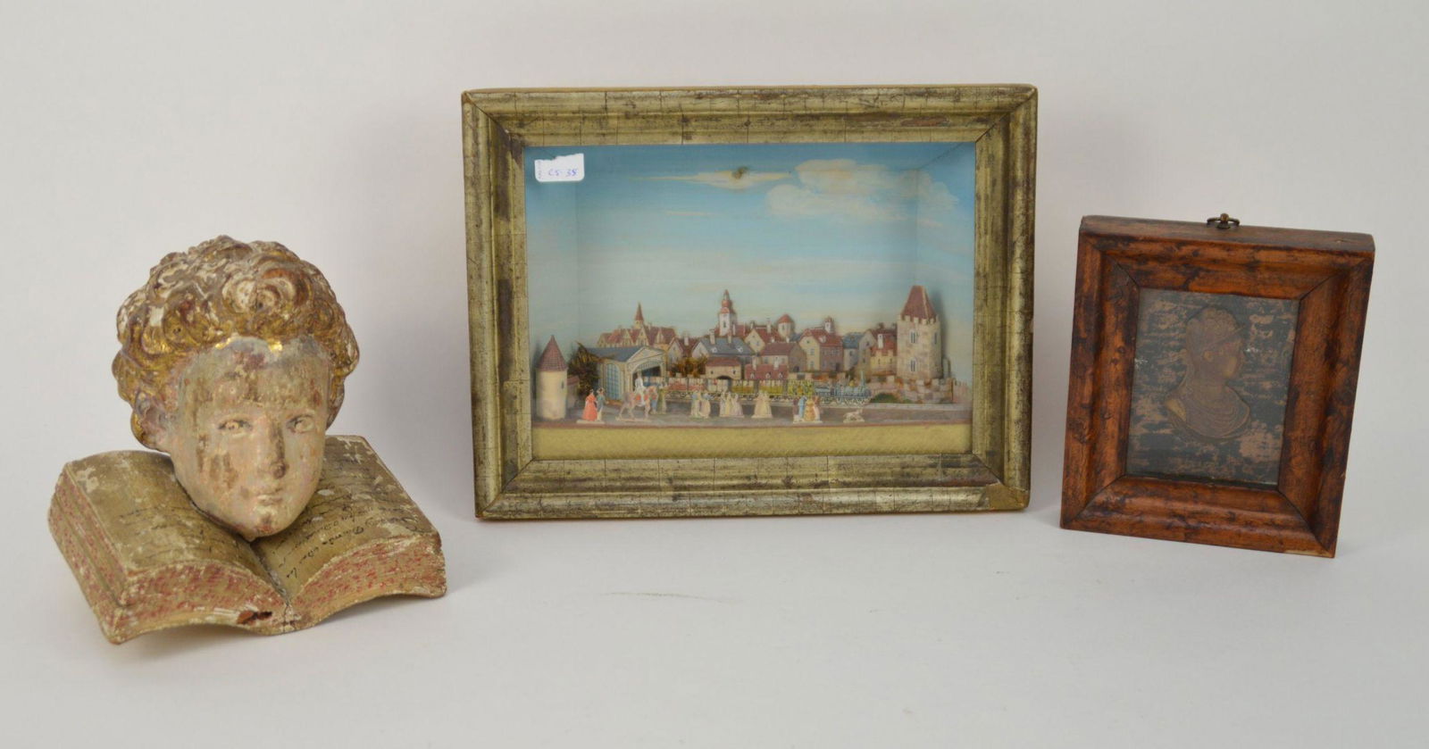3 Antique Decorative Items - Includes: a 3D paper (1 of 7)