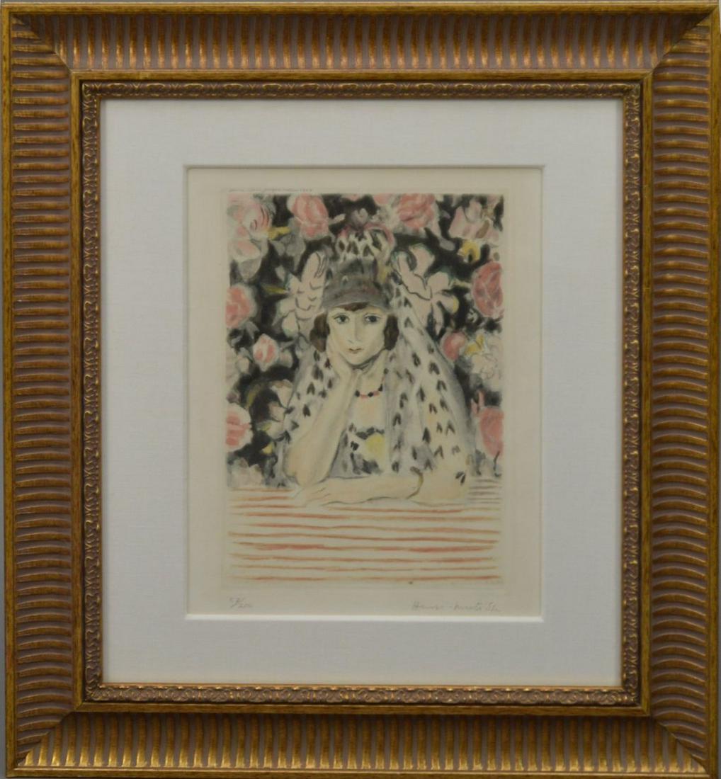 after HENRI MATISSE Espagnole a la Mantille -1925. (1 of 9)