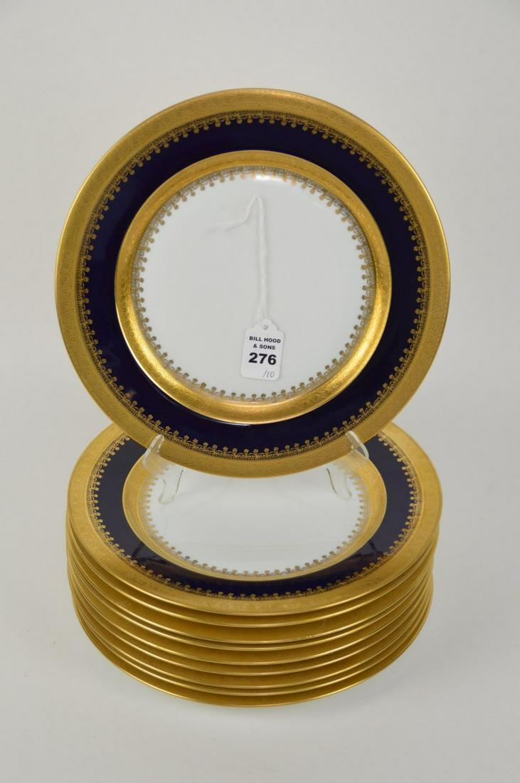 10 Crown Imperial Czecho-Slovakia China Cobalt & Gold (1 of 5)