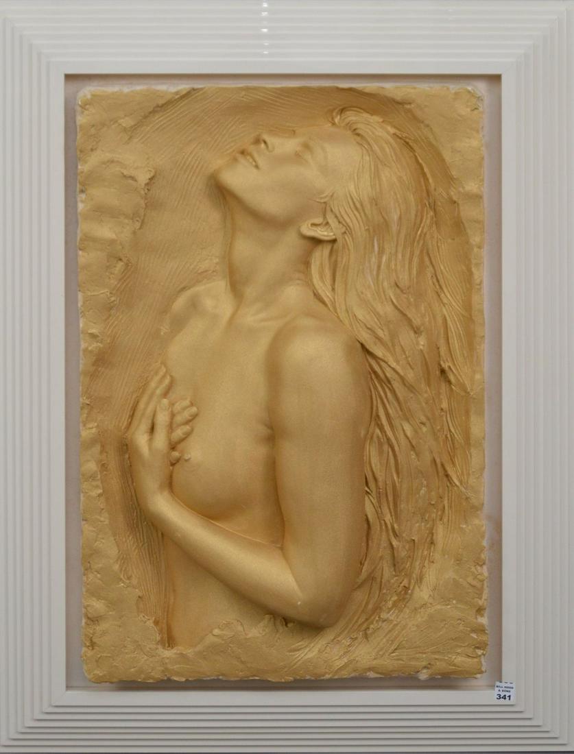 BILL MACK (American B. 1949) Cast Nude Woman in relief.: BILL MACK (American B. 1949) Cast Nude Woman in relief. 32" x 21"