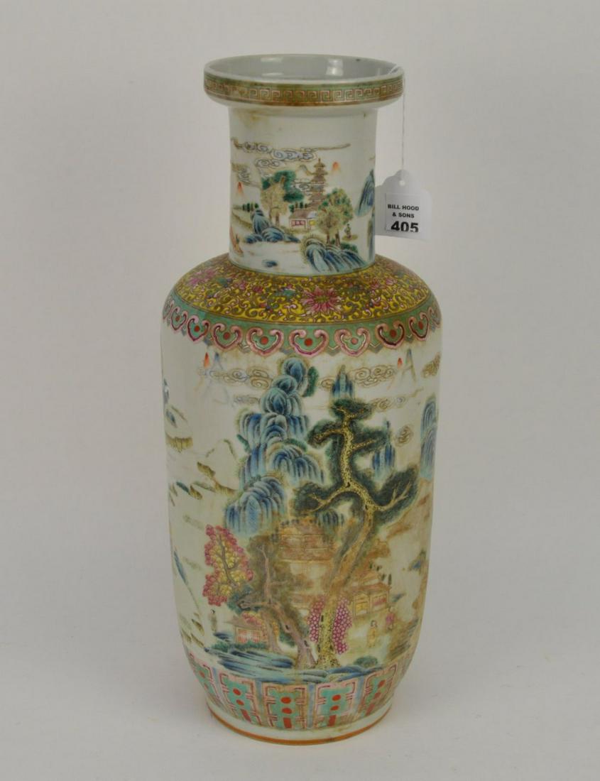 Chinese Famille Rose Porcelain Vase - enamel and (1 of 9)