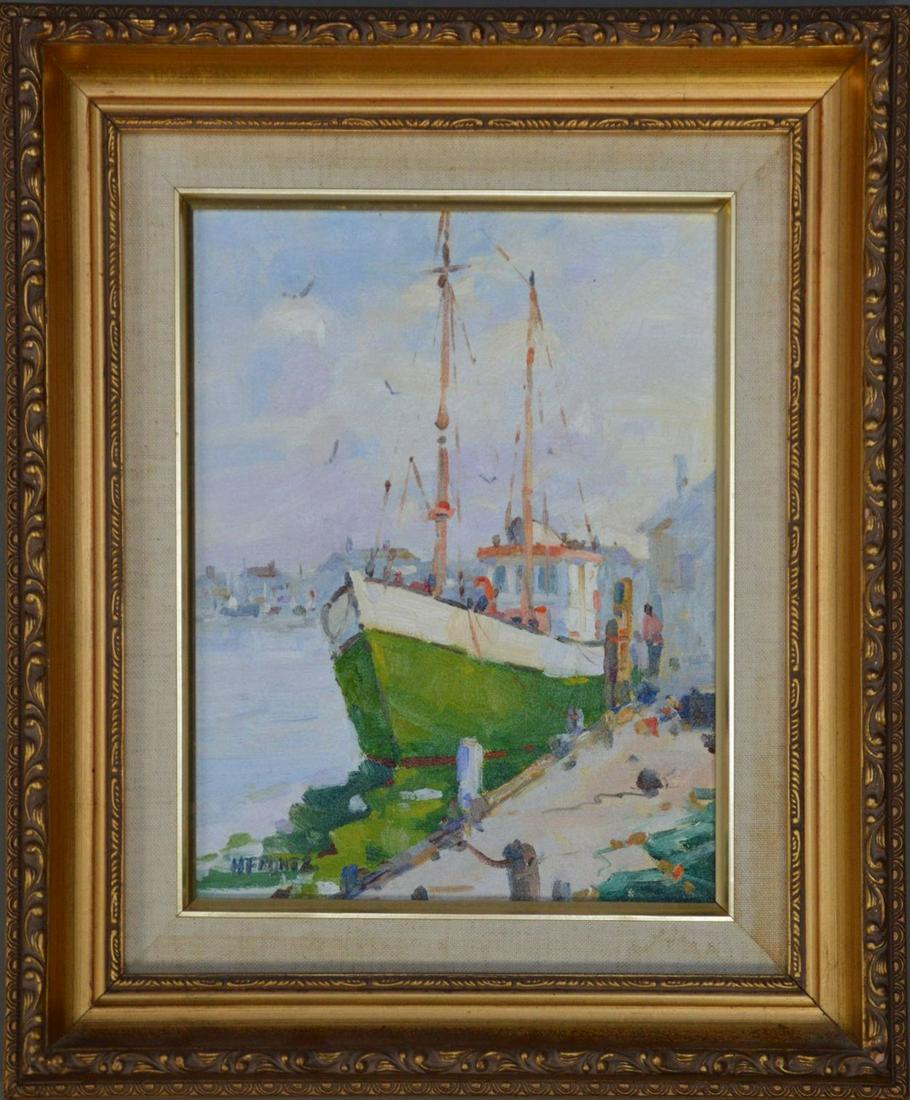H Frontz (Am. 20th Century) oil on board, MORNING LIGHT (1 of 6)