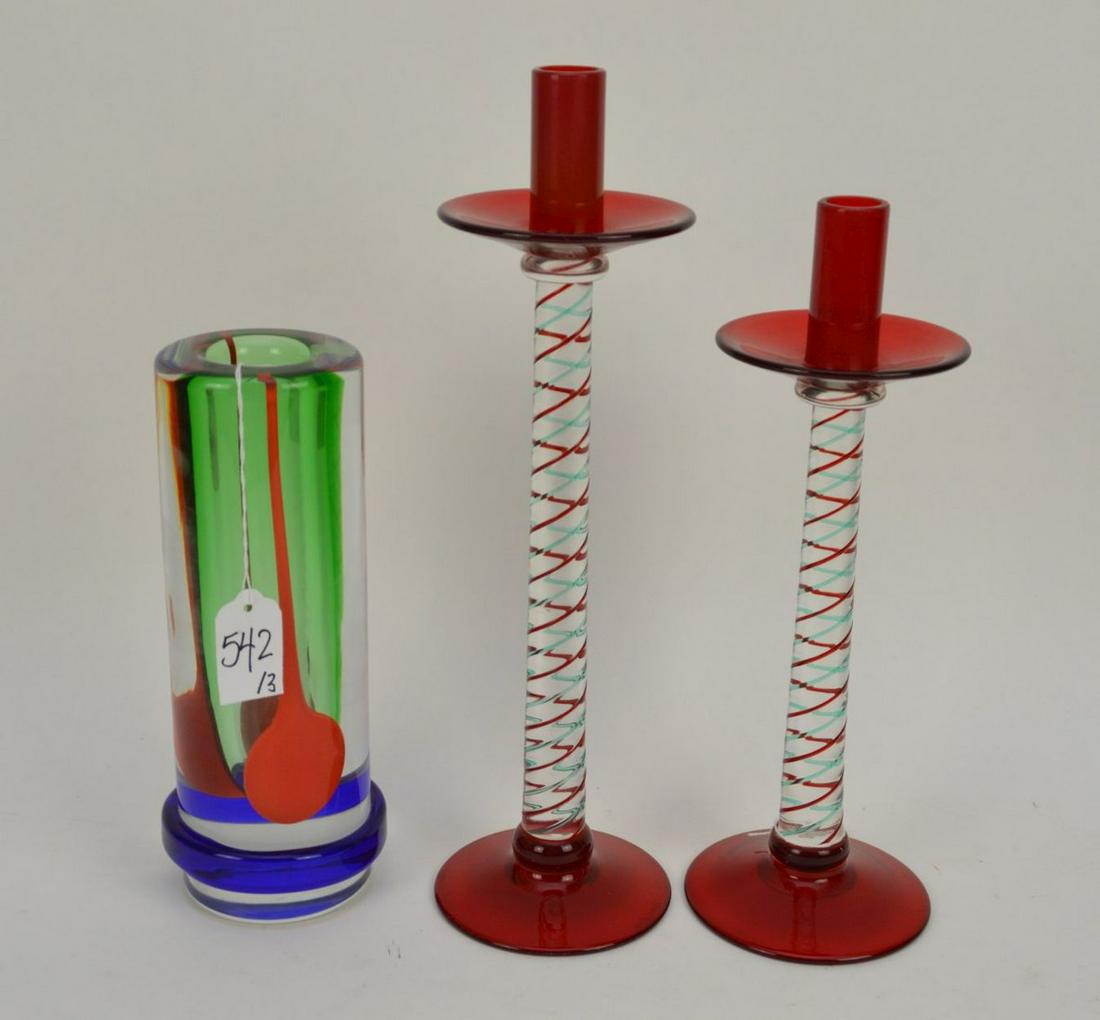 Three Murano Glass Articles - Two Cenedese signed (1 of 5)