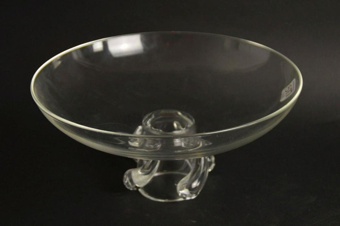 STEUBEN CRYSTAL BOWL, 6"h x 12"dia (1 of 3)