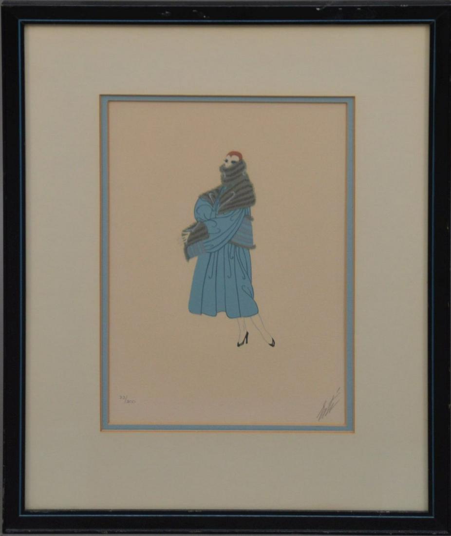 ERTE'  TRES CHIC - 1975, Lithograph on Arches paper, (1 of 7)