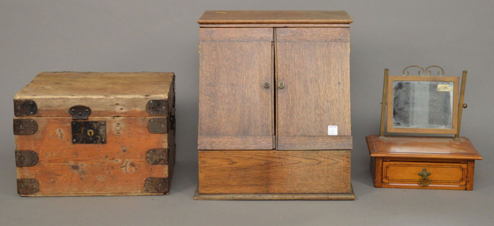 3 Primitive Wood Pieces, Trunk (11"h x 16"w x 13"d) (1 of 5)