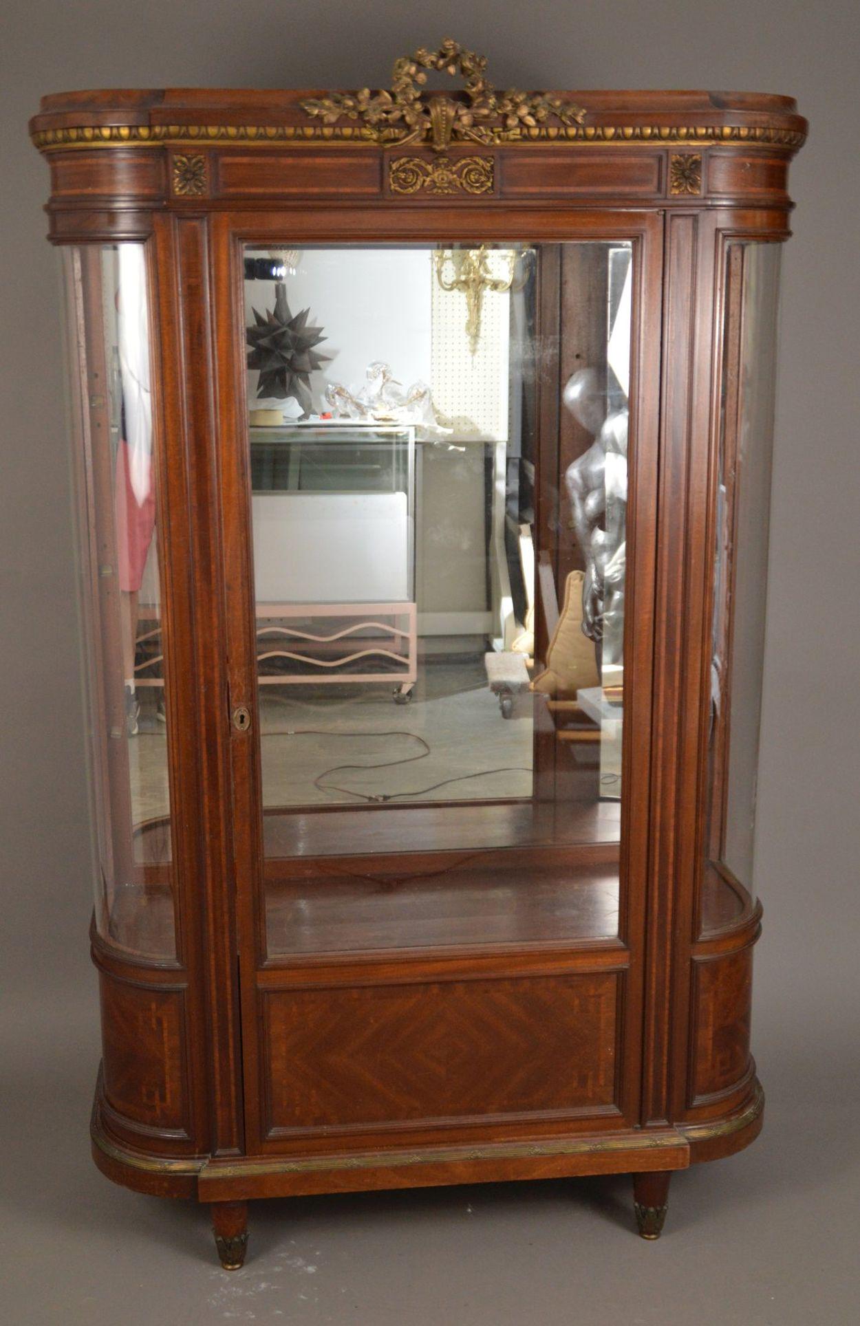 Antique French China Cabinet glass doors and 3 glass (1 of 6)