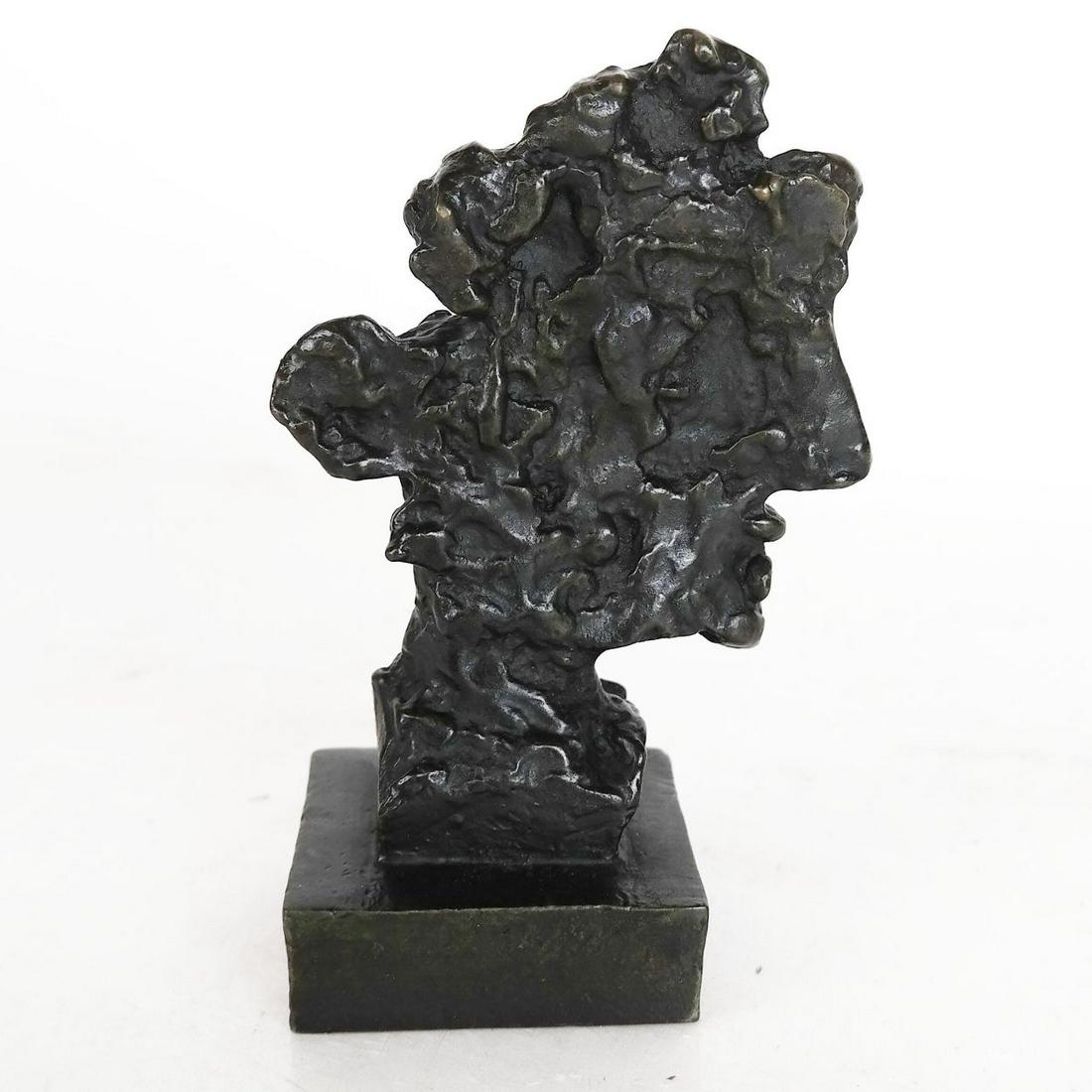 After Max Weber, Russian/American (1881 - 1961) Bronze: After Max Weber, Russian/American (1881 - 1961) Bronze Sculpture, Profile 2 - 1959, signature and date inscribed Roman Bronze Works NY. Size: 7 in. x 4 in. x 1.75 in. (17.78 cm x 10.16 cm x 4.45 cm)
