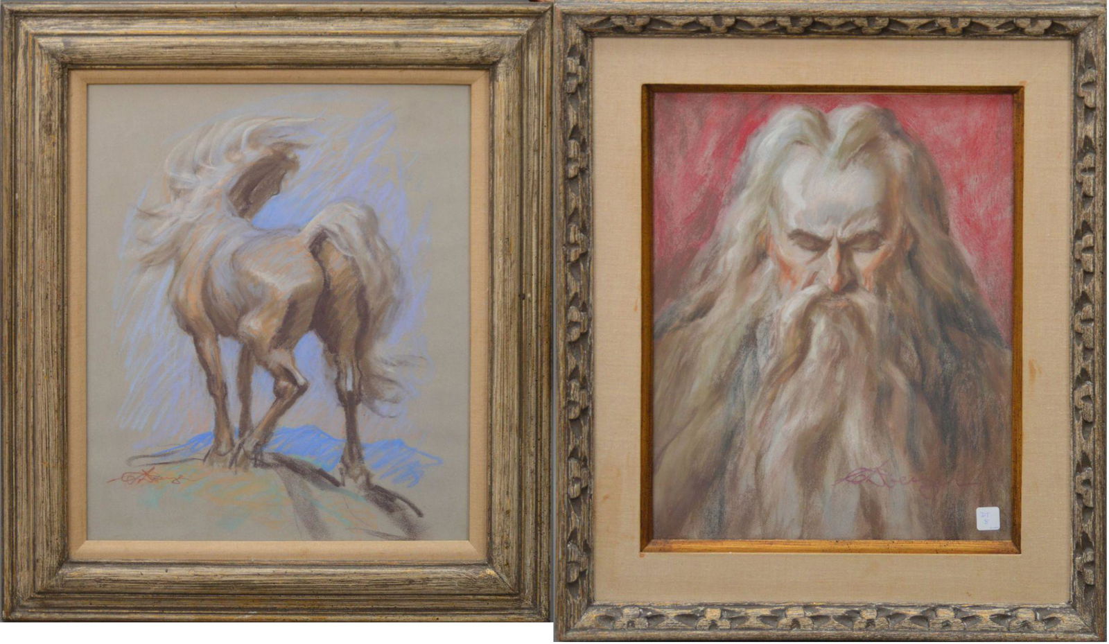 Gustav Rehberger (NY 1910 - 1995) 2 Paintings Portrait (1 of 12)