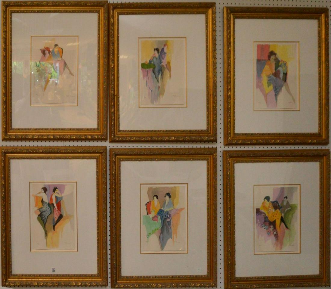 SUITE OF 6 TARKAY COLOR LITHOGRAPHS-  hand signed and (1 of 10)
