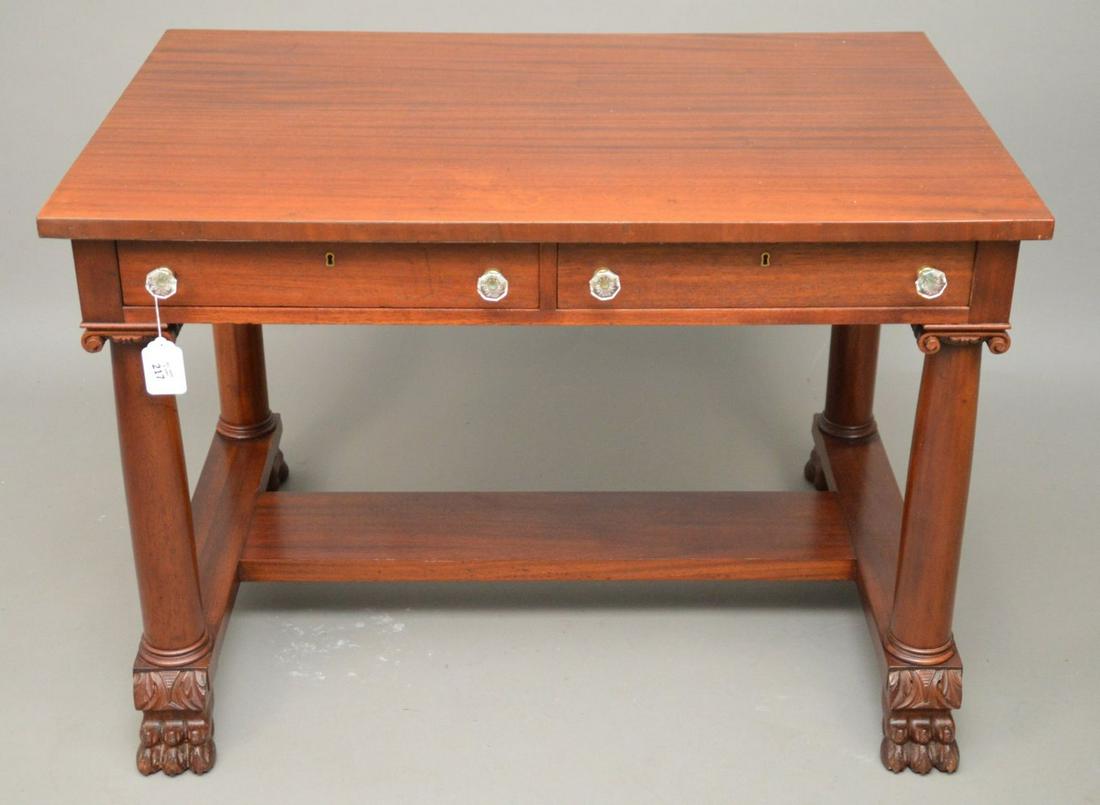 Mahogany Library Table, R.J. Horner, New York City, 2 (1 of 6)