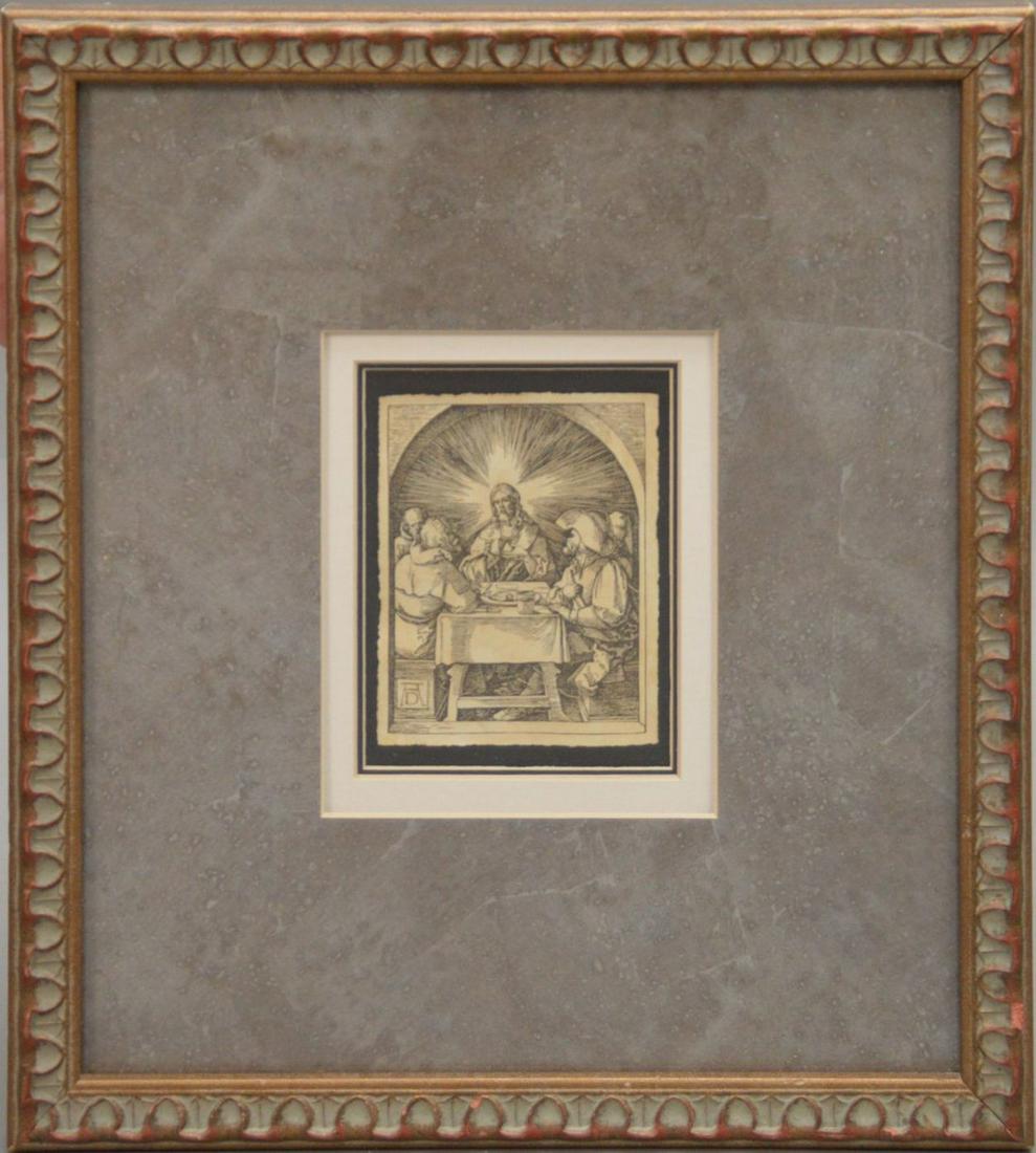 Albrecht Durer Woodcut Engraving on paper, 5" x 4": Albrecht Durer Woodcut Engraving on paper, overall good condition, not laid down see pics, 5 x 4 inches