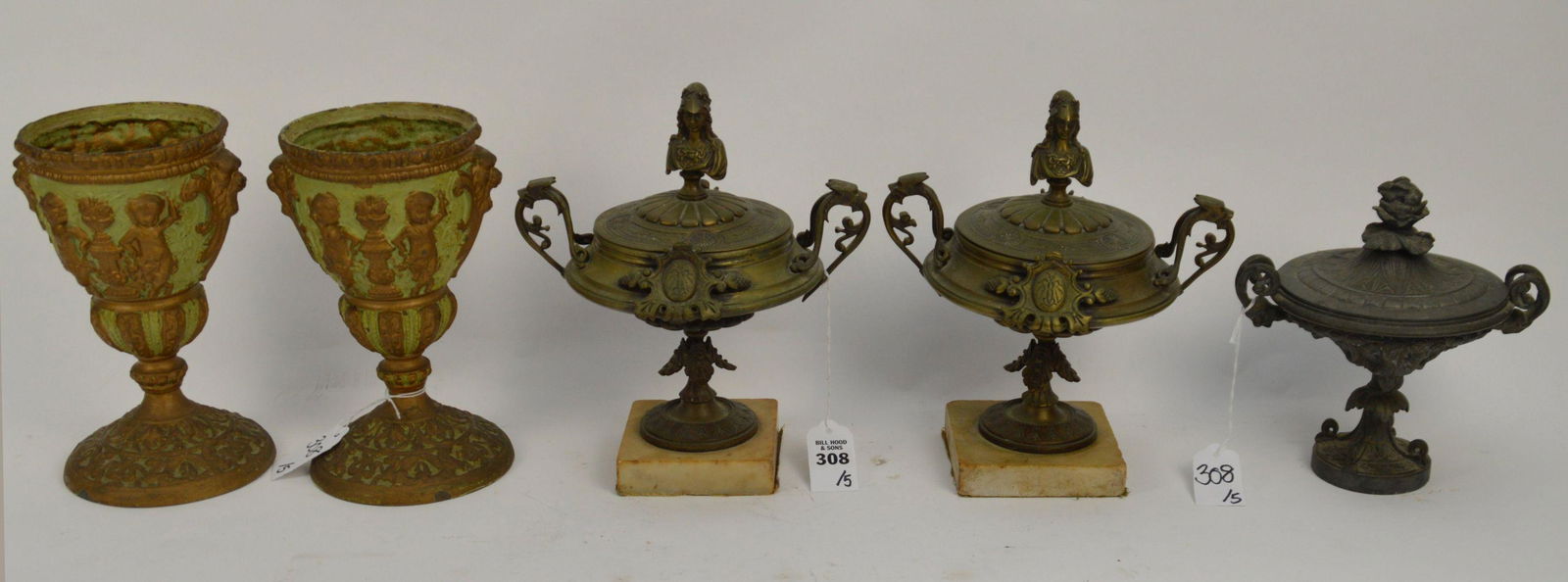 Group of Five Metal & Bronze Articles - Includes: a (1 of 9)