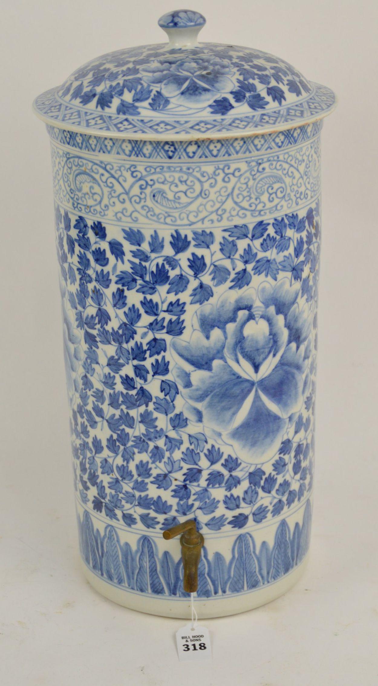 Chinese Blue & White Porcelain Water Dispenser - Large (1 of 9)