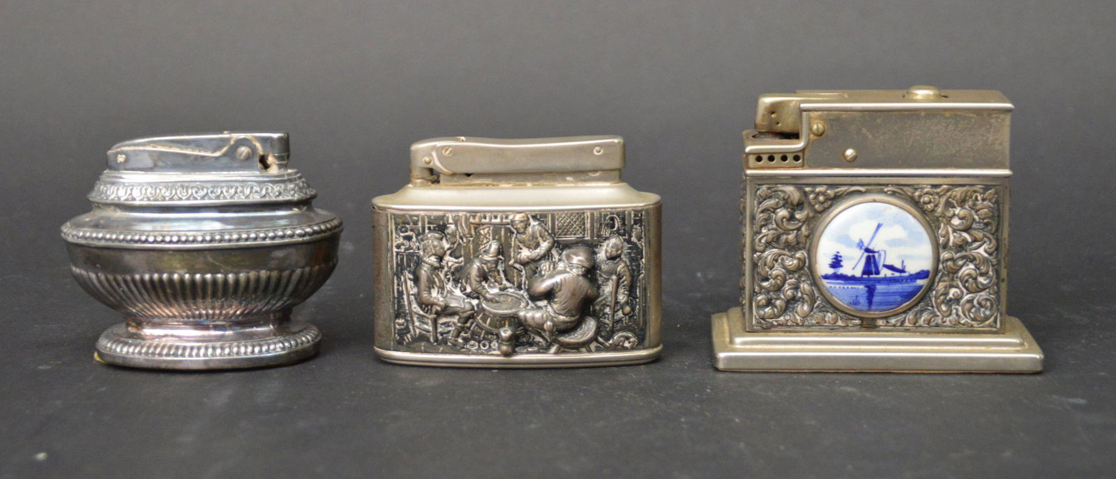 3 Vintage Table lighters. 1 Ronson Queen Anne, 1 800 (1 of 9)