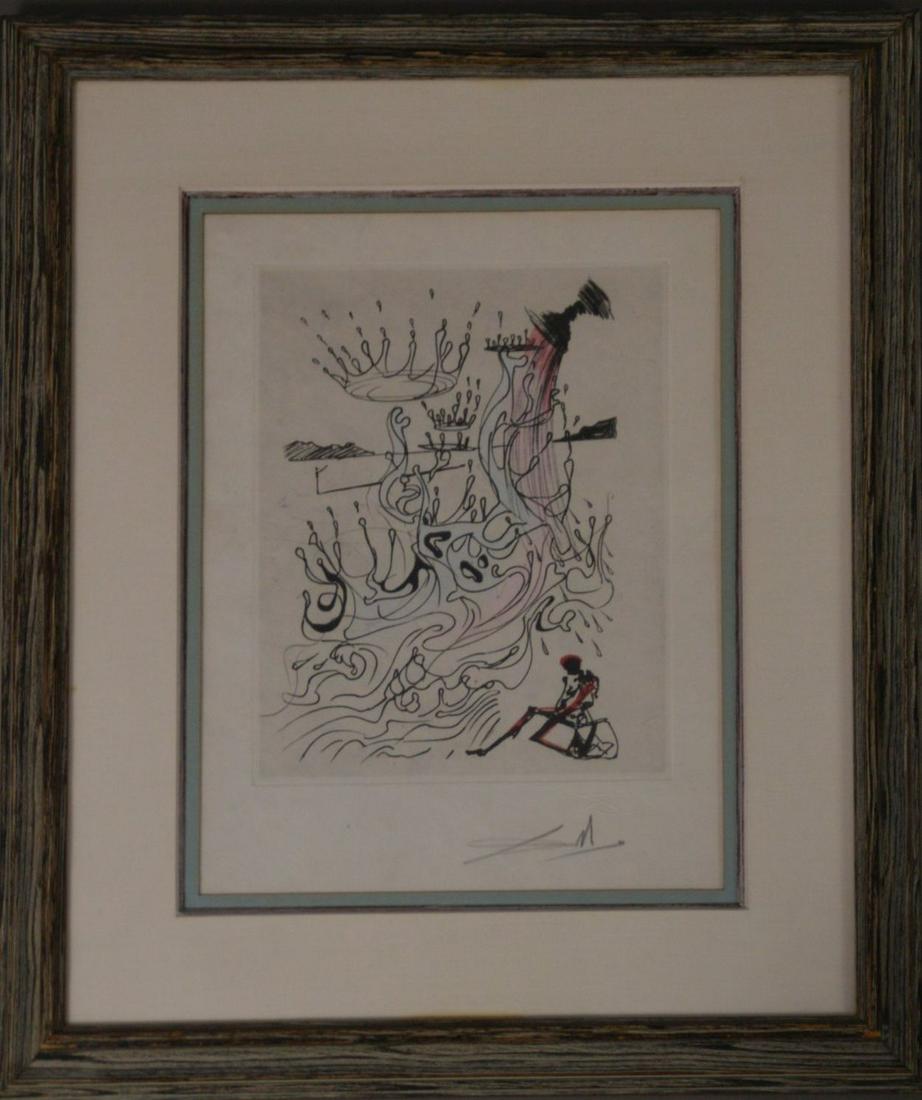 Salvador Dali (1904-1989) Signed Etching  - embossed (1 of 5)