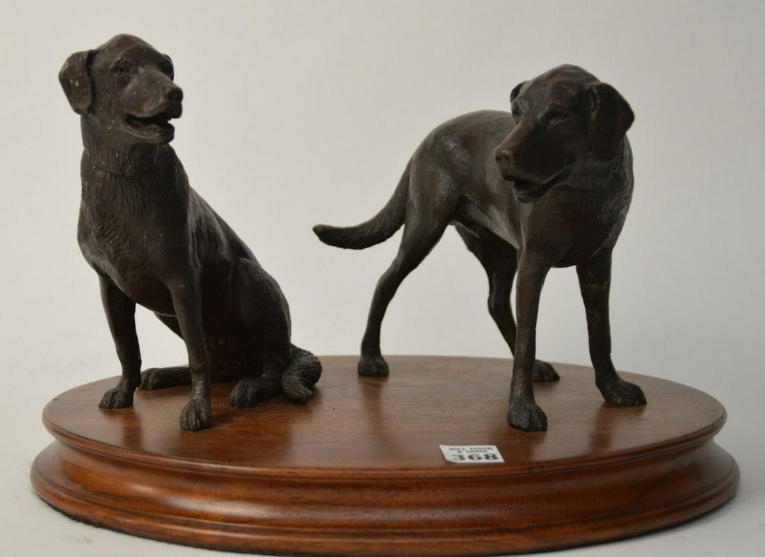 Charles Parks (American, 1922-2012) Bronze Labradors (1 of 6)