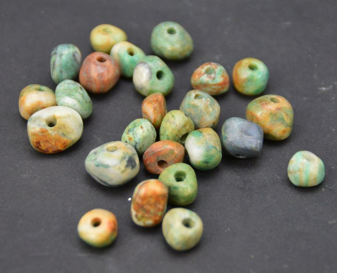 Assorted Jade Beads, Collection of 25 Beads, Beautiful (1 of 2)