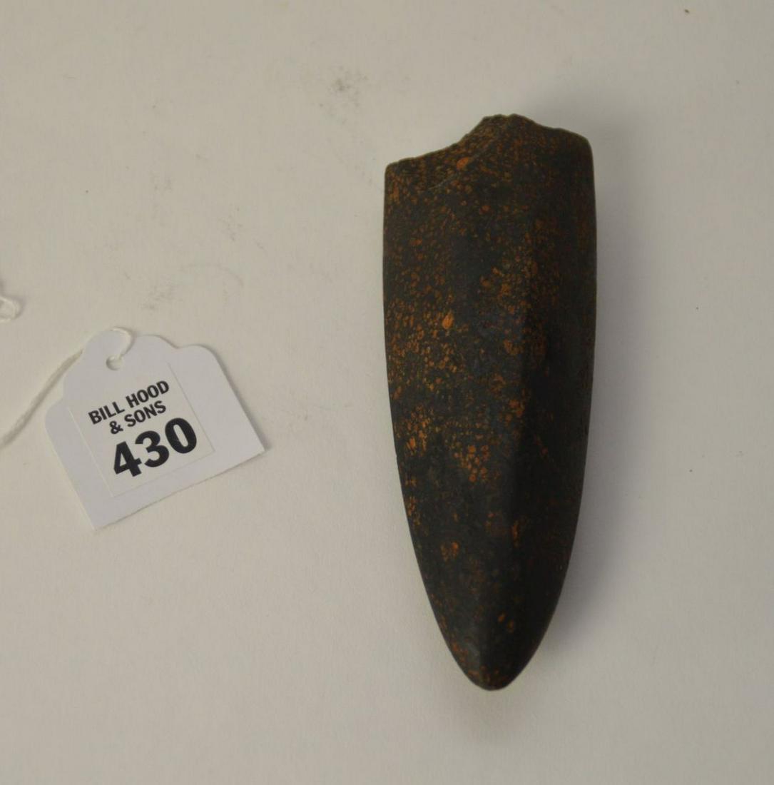 Pre-Columbian 6-Angled Pointed Stone Axe, Very Sharp (1 of 4)
