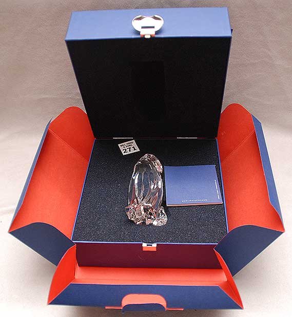 Swarovski penguin, 5"h (with original box: Swarovski penguin, 5"h (with original box