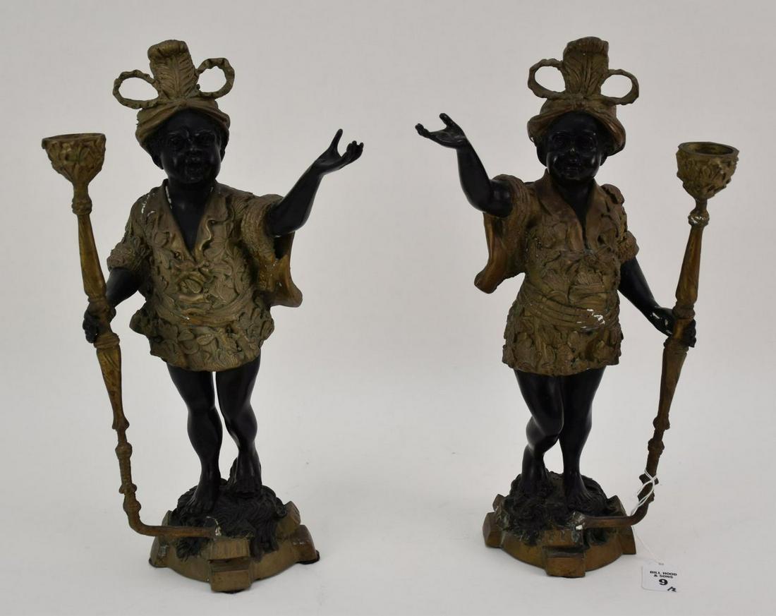 Pair of Patinated Bronze Figural Blackamoor (1 of 10)
