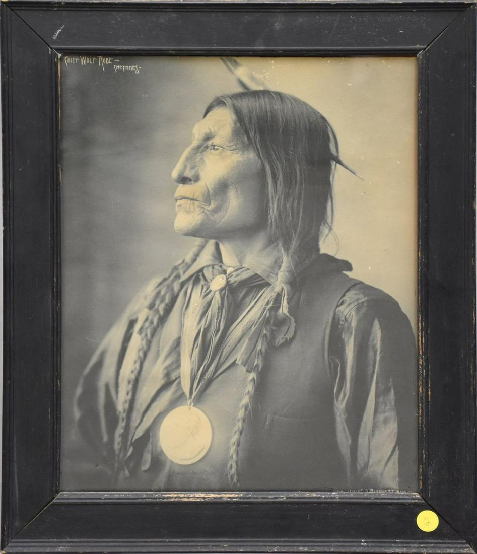 19th Century Photograph Print of Chief Wolf Robe, (1 of 7)
