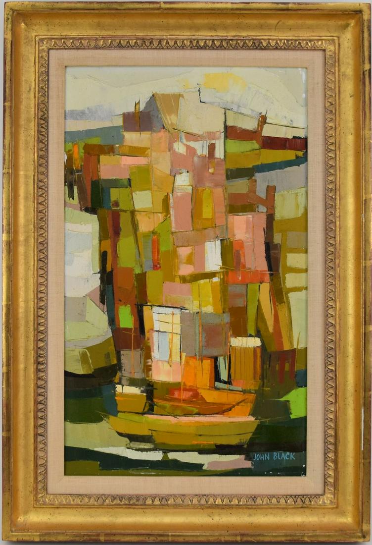 John Black (American Mid-century) Abstract Art - Dock (1 of 9)