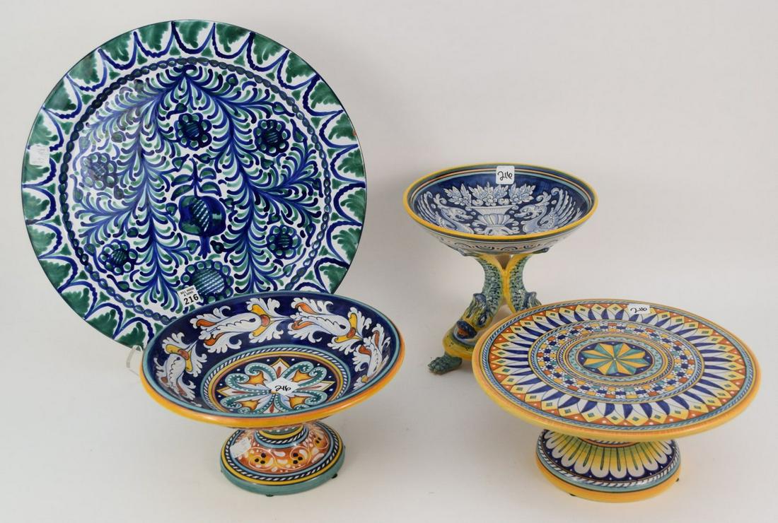 2 Italian Compotes, Cake Stand and Platter, Tallest (1 of 9)