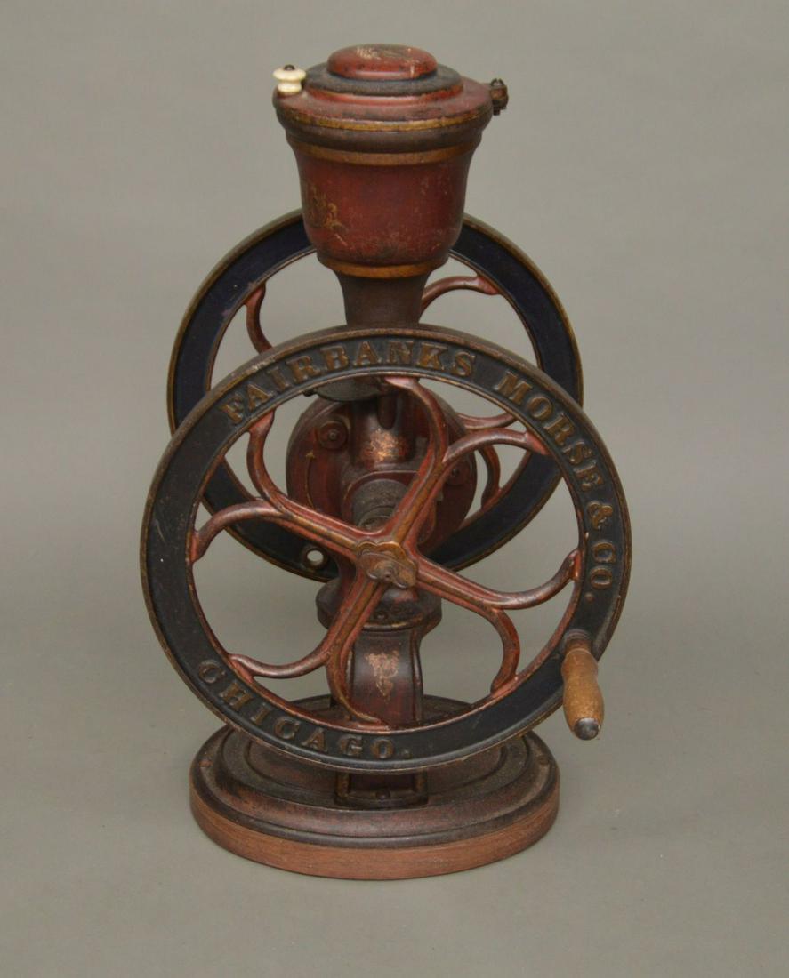 American Coffee Grinder, 19th c., Original Paint (1 of 7)