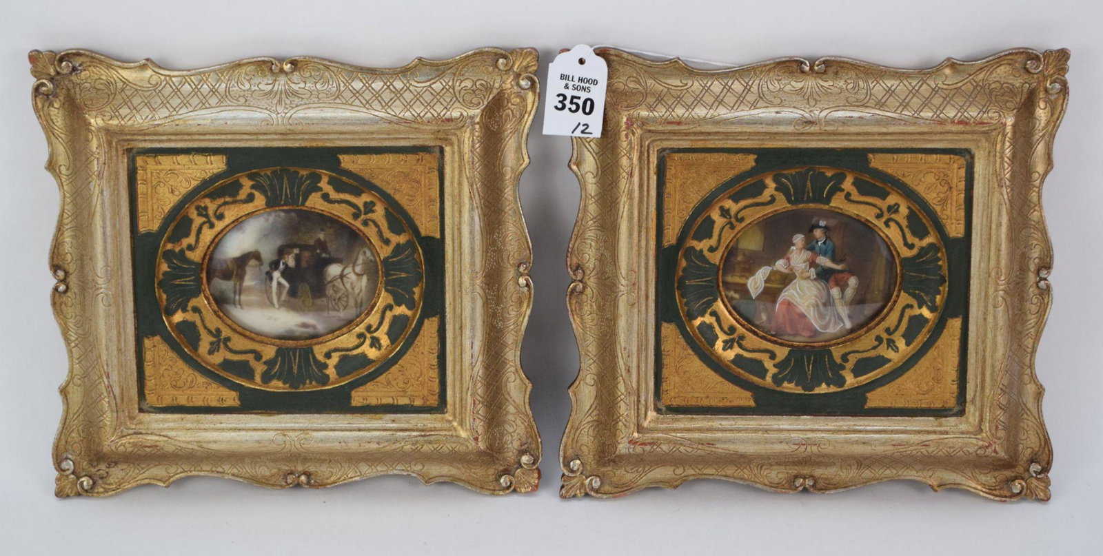 Two Framed Antique Miniature Portraits - One features a (1 of 4)