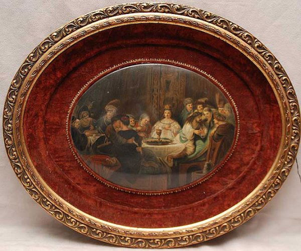 KPM Porcelain Plaque 10"x13": KPM Porcelain Plaque 10"x13"