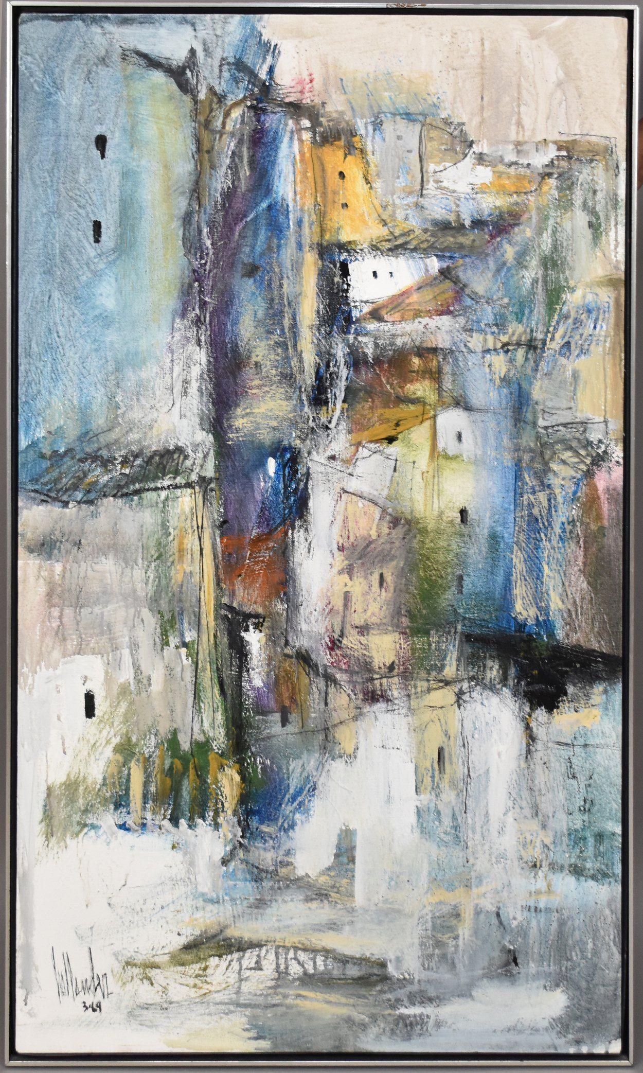 Gino HOLLANDER: (American, 1924-2015) Oil on canvas, (1 of 5)