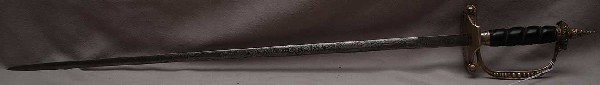 Thai officer's dress sword, 27"L: Thai officer's dress sword, 27"L