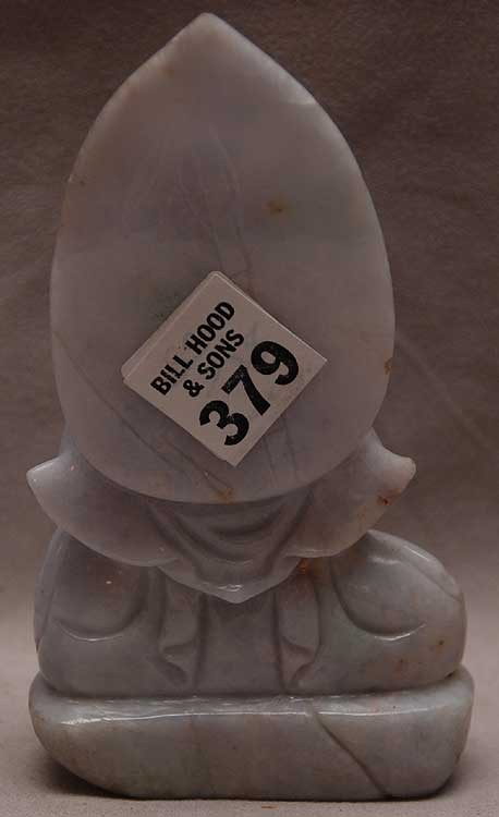 Jade Quan Yin, opaline color, 6"h: Jade Quan Yin, opaline color, 6"h