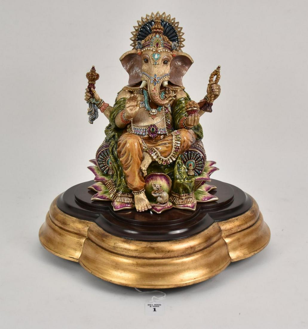 Jay Strongwater Ganesh, Enameled & Jeweled Bronze on (1 of 16)