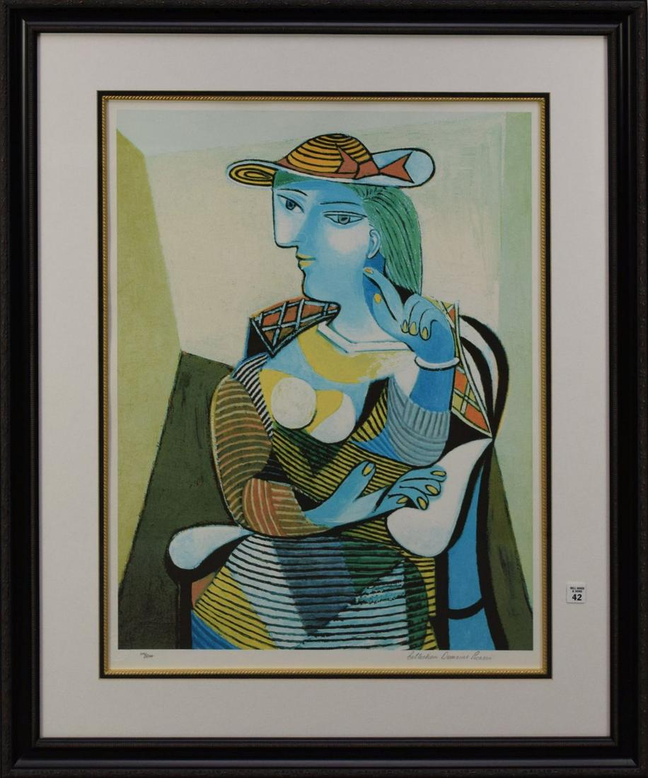 After Pablo Picasso (1881-1973) Color lithograph on (1 of 5)