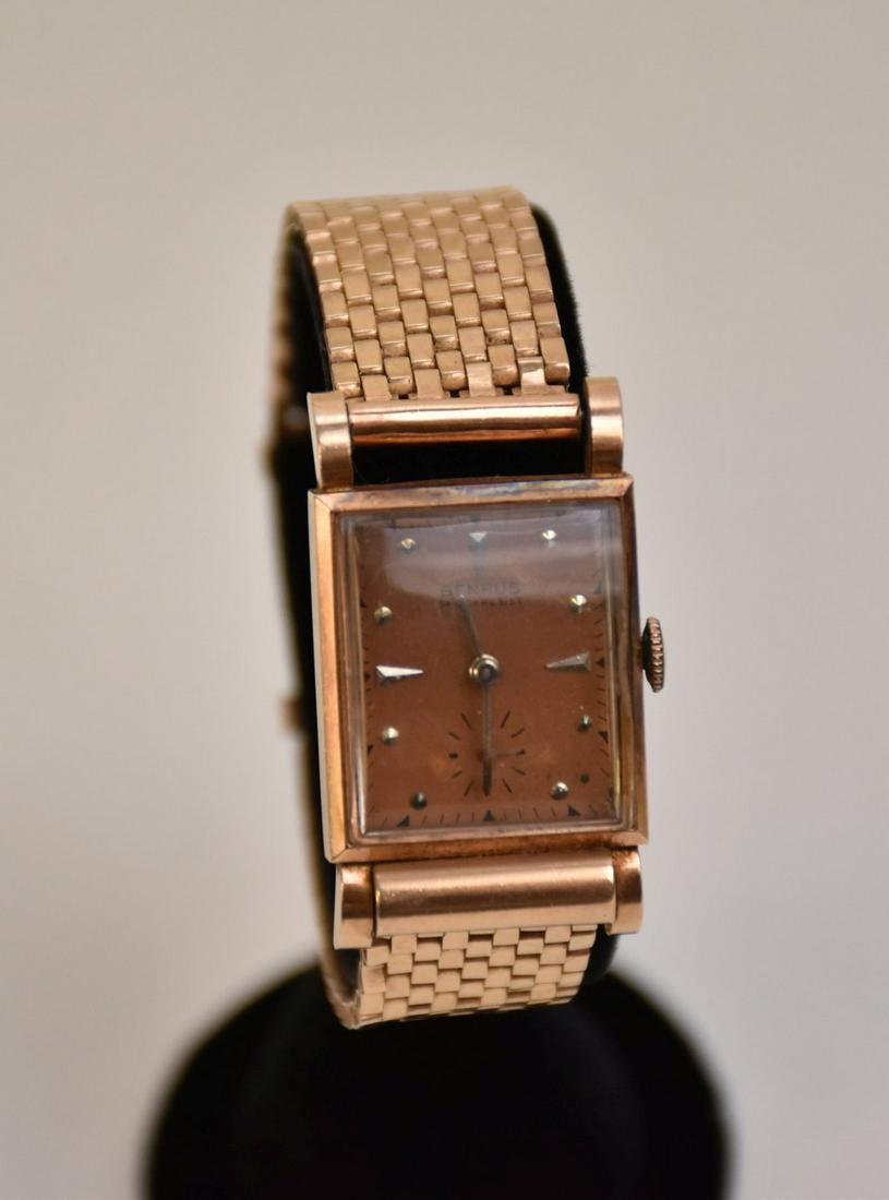 14K Gold Benrus Watch. 48.2 grams working but not (1 of 4)