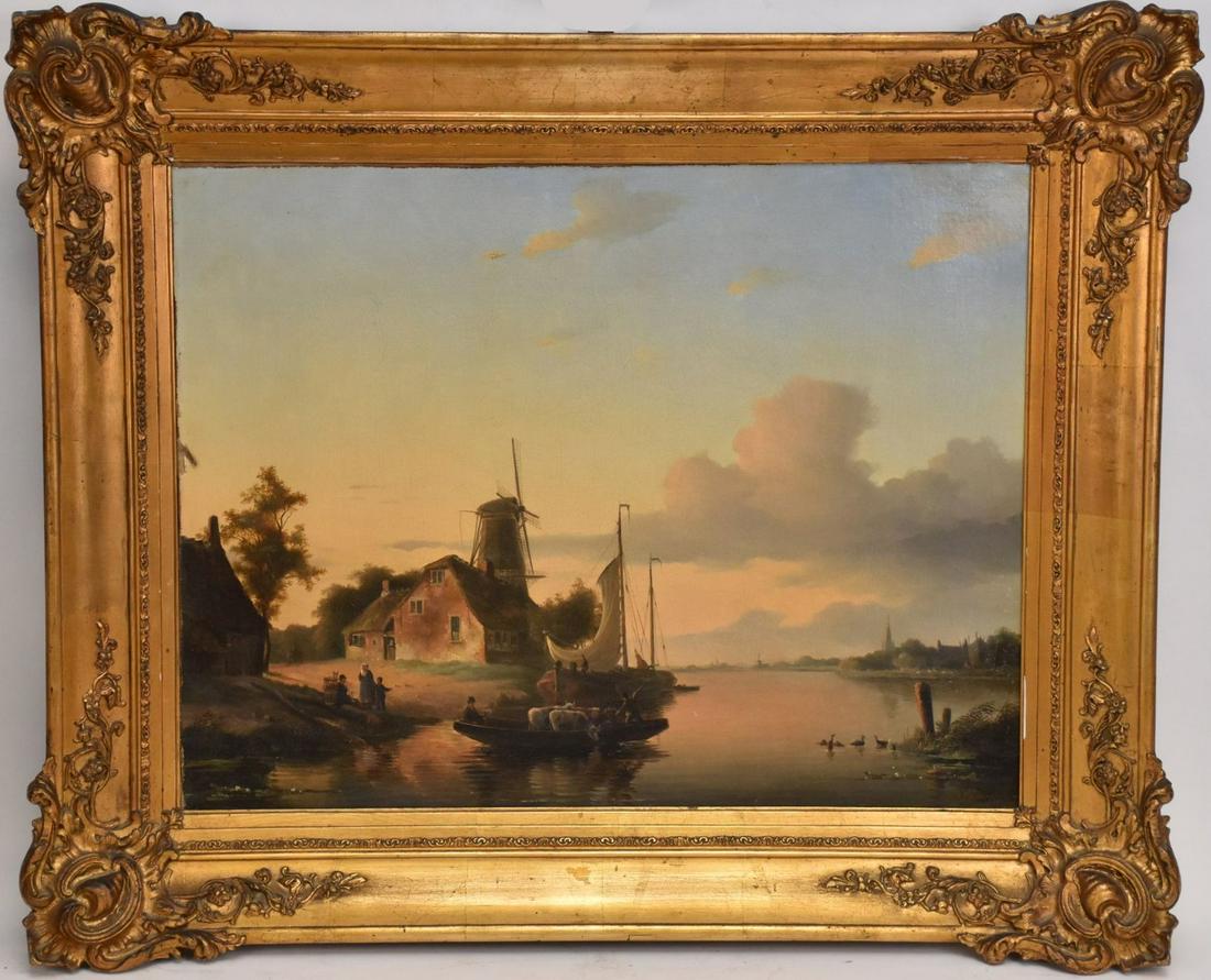 Jan Jacob Spohler (Dutch 1811-1866) Landscape Dutch (1 of 7)